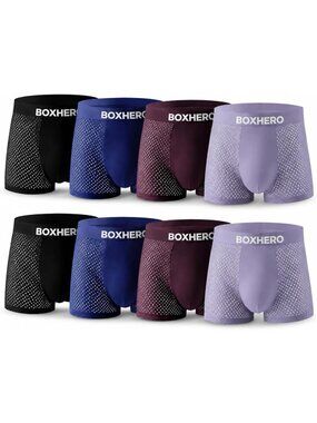 Upgrade Bamboo Boxer Briefs - Breathable Men's Underwear with 3D Pouch Comfort
